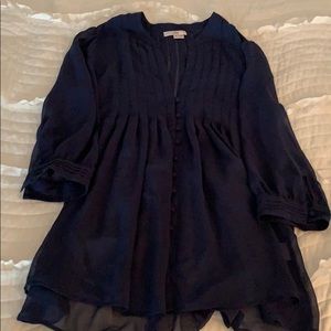 Navy blouse